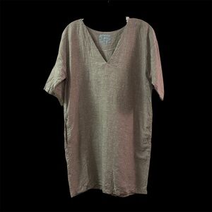 Women's Tonle Recycled Short Sleeve V-Neck Dress with Pockets Size S